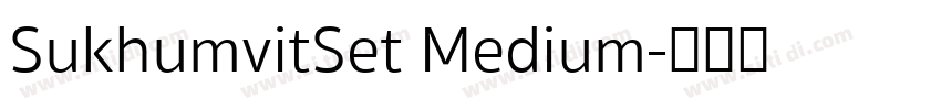 SukhumvitSet Medium字体转换